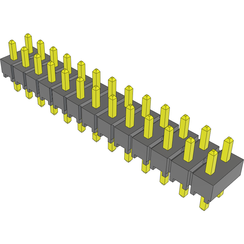 Samtec-TSW-113-06-G-D-LL Connector Headers and PCB Receptacles Conn Unshrouded Header HDR 26 POS 2.54mm Solder ST Top Entry Thru-Hole Bulk