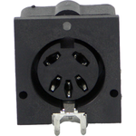 Conn Circular DIN SKT 5 POS Solder RA Thru-Hole 5 Terminal 1 Port