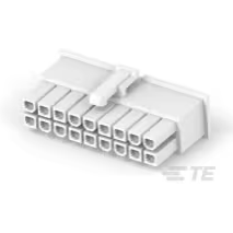 TE Connectivity-1-1969603-8 分立接线罩连接器 Conn Housing RCP 18 POS 4.2mm Crimp ST Cable Mount White Bag