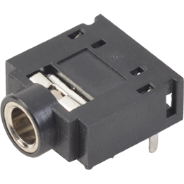Same Sky (formerly CUI Devices)-SJ1-3523NG Conector de audio y video Conn 3.5MM Stereo Jack F 3 POS Solder RA Thru-Hole 3 Terminal 1 Port