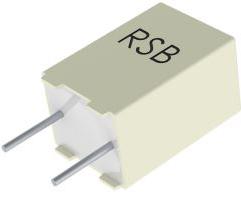 KEMET Corporation-RSBEC0100ZA00M Kondensator, Kunststofffilm Cap Film 100pF 100V PET 20% Radial Stacked 125°C Bag Automotive AEC-Q200