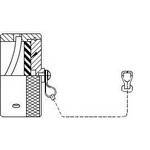 Glenair-661-004B14H4-04 Steckverbinderzubehör Connector Accessories EMI/RFI Receptacle Protective Cover Straight Aluminum Olive Drab Cadmium