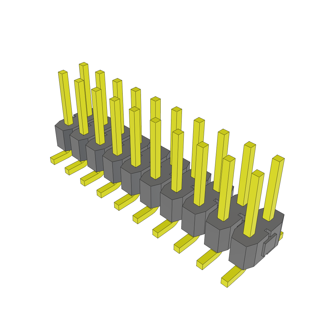 Samtec-TSM-110-01-TM-DV-TR Steckverbinderleisten und Leiterplattenbuchsen Conn Unshrouded Header HDR 20 POS 2.54mm Solder ST Top Entry SMD T/R