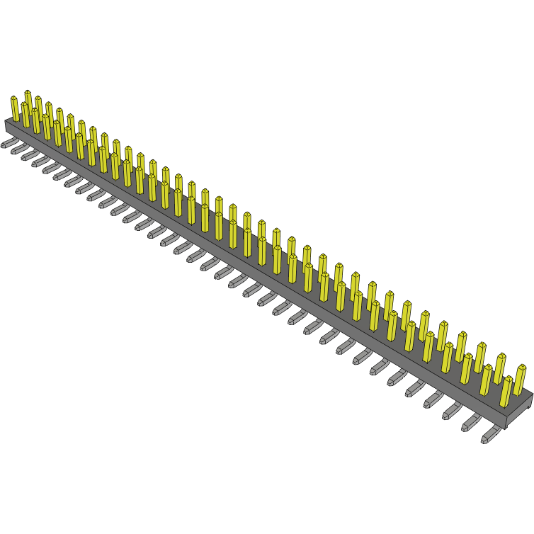 Samtec-TMM-135-01-L-D-SM Cabezales del conector y receptáculos PCB Conn Unshrouded Header HDR 70 POS 2mm Solder ST Top Entry SMD Tube