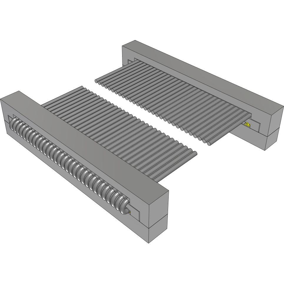 Samtec-TCSD-15-D-39.38-01-F-N-SR Flachband Kabelbaugruppen Cable Assembly 1m 28AWG 1mm 30 to 30 POS IDC Connector to IDC Connector F-F TIGER EYE™ Bulk