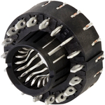 SheerPwr Circular Power connectors 8.0mm receptacle vertical press-fit 18 contact beams