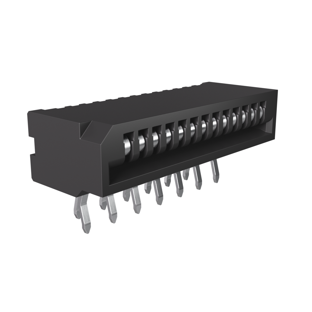 Amphenol Communications Solutions-HLW13R-2C7LF Steckverbinder, FFC-FPC 1.00mm Flex Connectors, HLW-R series, 13 Position, Side Entry Non-ZIF Connector, 1mm (0.039inch) Pitch, Kinked Terminal