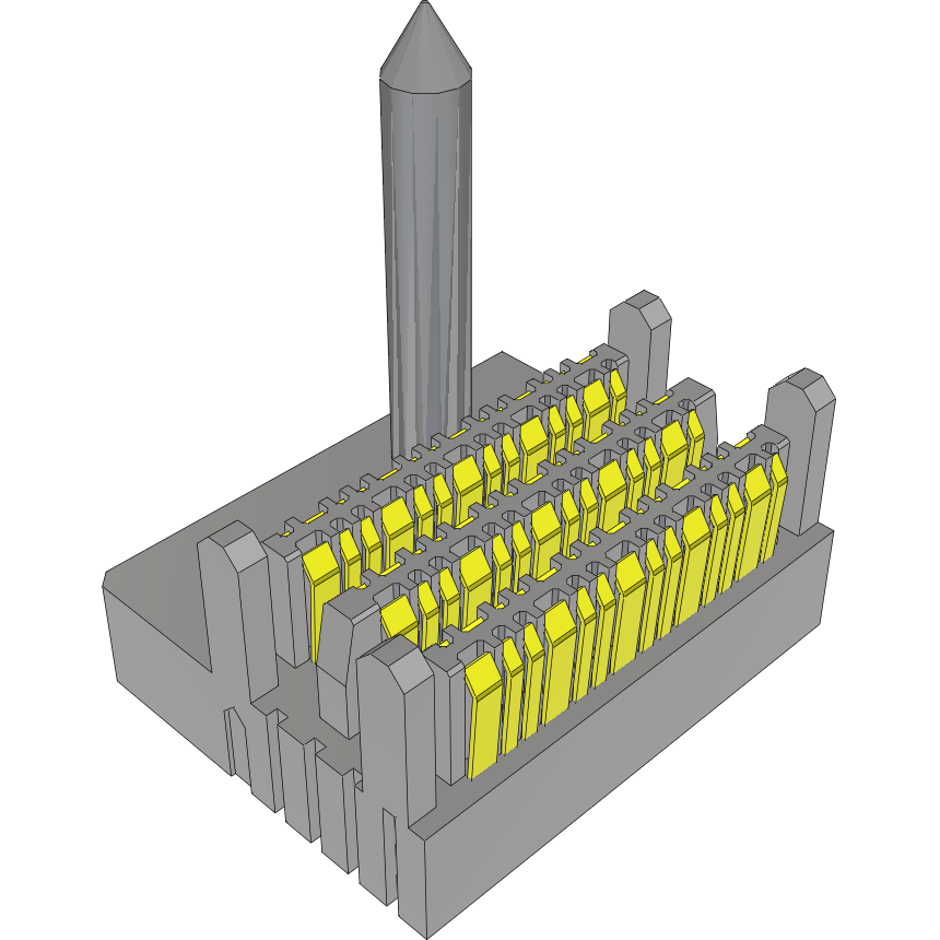 Samtec-EBTM-4-06-2.0-S-VT-1-R Backplane connettore Conn Backplane HDR 48 POS 2mm Press Fit ST Thru-Hole Tray