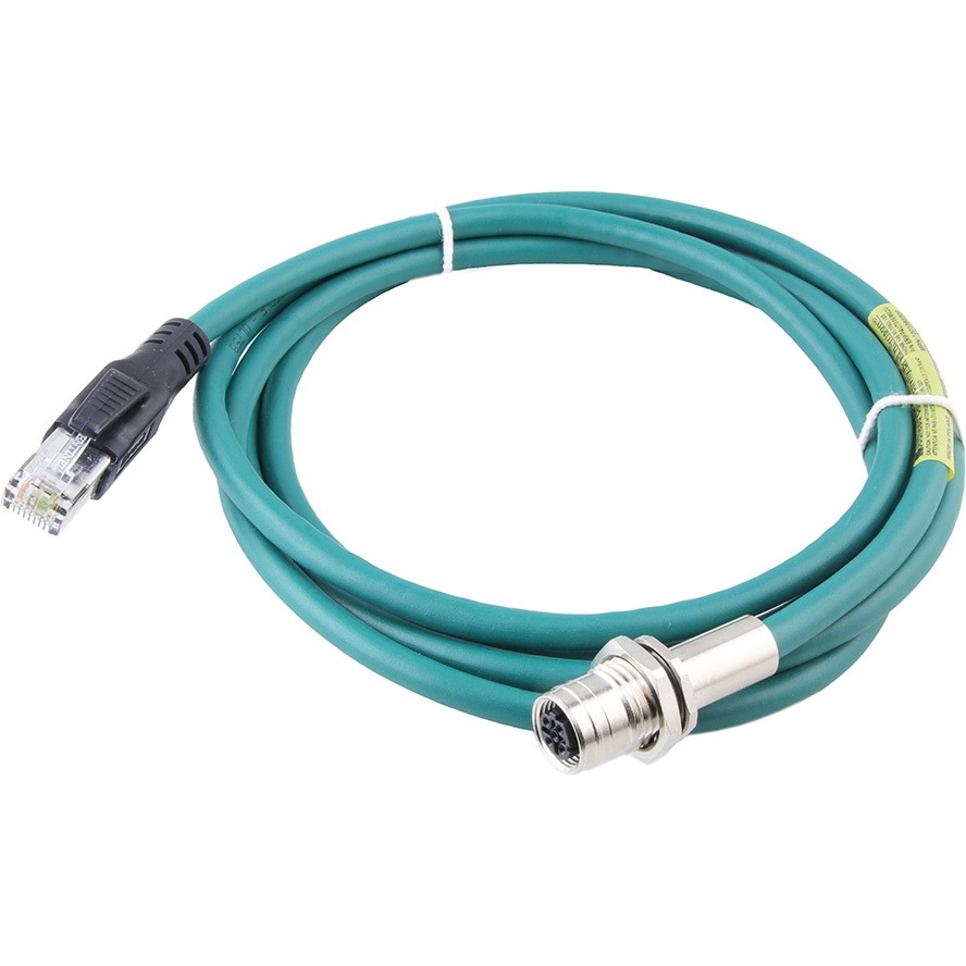 Molex-ERWPAU7016M020 Andere Kabelbaugruppen Cable Assembly Round 2m 24AWG M12 Circular to RJ-45 4 POS F-M