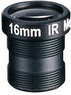 Basler AG-2000035183 Optische Linsen Evetar S-mount lens, fixed focal length of 16 mm, F1.8. Without IR-cut filter. This is a 1/3 inch lens for monochrome cameras. Lock ring included