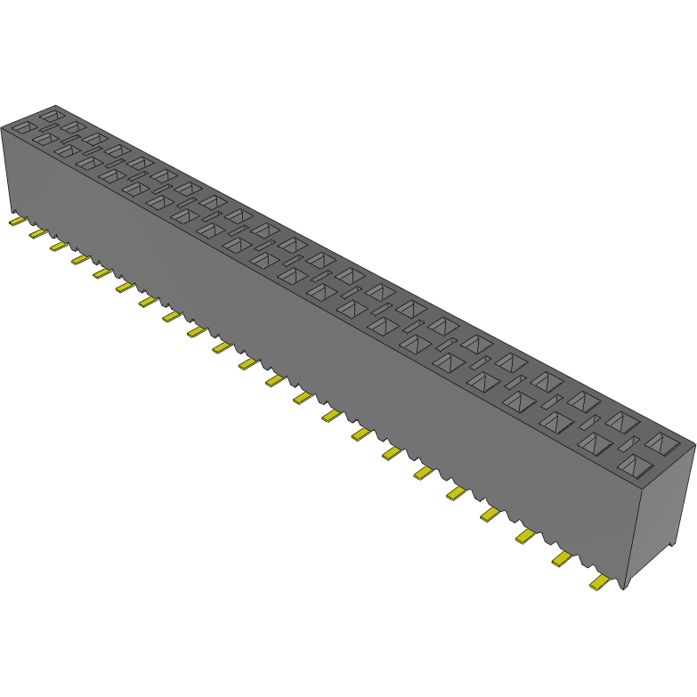Samtec-SSM-122-L-DV-BE-LC Steckverbinderleisten und Leiterplattenbuchsen Conn Socket Strip SKT 44 POS 2.54mm Solder ST Bottom Entry SMD Tube