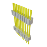 Conn Board Stacker HDR 10 POS 1.27mm Solder ST Thru-Hole Tube