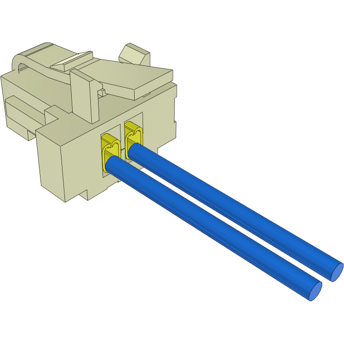 Samtec-S1SST-02-28-GF-03.00-L Andere Kabelbaugruppen Cable Assembly Discrete Wire 0.076m 28AWG Wire to Board 2 POS SKT Crimp Micro Mate™ Bag