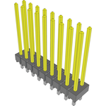 Conn Unshrouded Header HDR 18 POS 2.54mm Solder ST Top Entry Thru-Hole Bulk