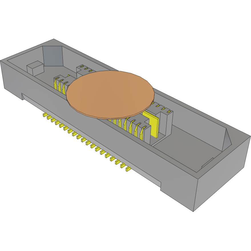 Samtec-MIS-019-01-F-D-K Steckverbinderleisten und Leiterplattenbuchsen Conn Micro High Speed Socket Strip SKT 38 POS 0.635mm Solder ST SMD/Thru-Hole Tray
