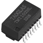 Telecom Transformer 1CT:1CT 1.2Ohm Prim. DCR 1.2Ohm Sec. DCR 16 Terminal Gull Wing SMD