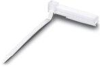 PHOENIX CONTACT-1004377 Kabelzubehör Cable marker carrier, white, unlabeled, mounting type: Assembly with cable binders, cable diameter range: 1 to 12 mm, lettering field size: 24 x 4 mm