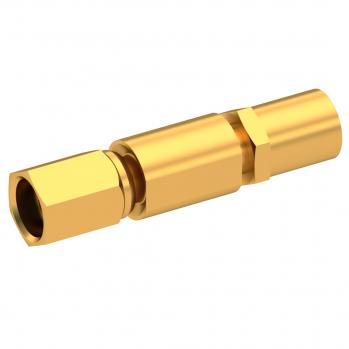 Radiall-7002-1571-003 RF-Steckverbinder Conn SSMC 0Hz to 12.4GHz 50Ohm Crimp ST Cable Mount PL Gold Over Nickel