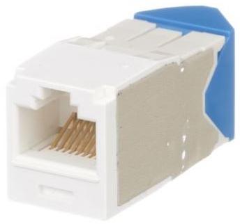 Panduit-CJLR6X88TGAW Connector Telephone and Telecom Conn RJ-45 F 8 POS IDT Cable Mount 8 Terminal 1 Port Mini-Com® Cat 6a Individual