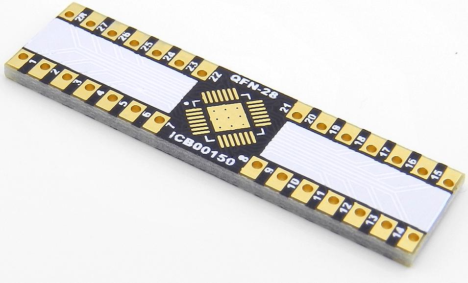 IC Breakout, LLC-ICB00150 Herramientas y kits de desarrollo QFN-28 Breakout Board (5 x 5 mm, 0.5 mm)