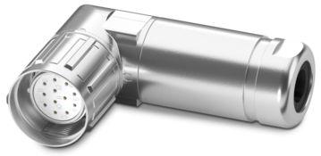 PHOENIX CONTACT-1619436 Steckverbinder, rund Conn M23 Circular SKT 12 POS Crimp RA 12 Terminal 1 Port