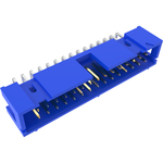 Quickie® Shrouded Low Profile Header, Wire To Board, Through Hole, Right Angle, Double Row, 30 Positions, 2.54mm (0.100in) Pitch