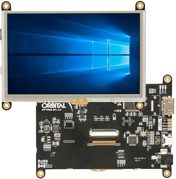 Matrix Orbital-HTT50A-TPR-BLM-B0-H5-CH-VPT TFT Modules 5in TFT WVGA 800x480Pixels HDMI 520cd/m2 0°C to 70°C