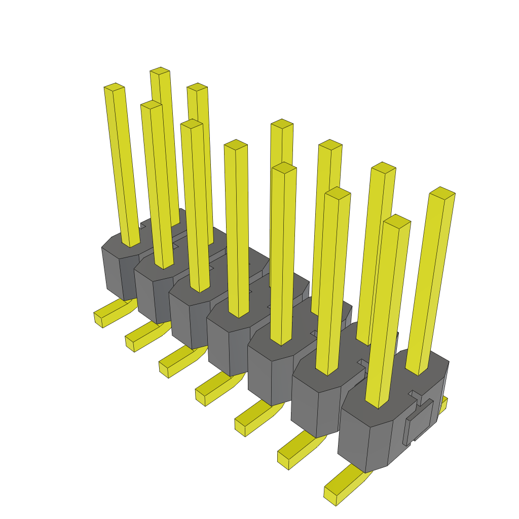 Samtec-TSM-107-02-L-DV-006 Connector Headers and PCB Receptacles Conn Unshrouded Header HDR 14 POS 2.54mm Solder ST Top Entry SMD Tube