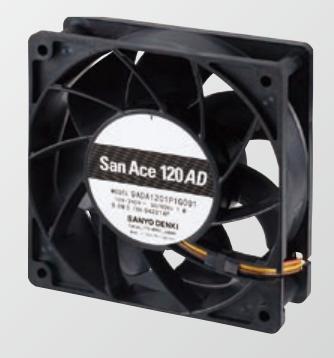 SANYO DENKI-9ADA1201G1002 Gebläse und Lüfter AC Fan Axial Ball Bearing 100V to 240V 90V to 264V 138CFM 52dB 120 X 120 X 38mm Sensor