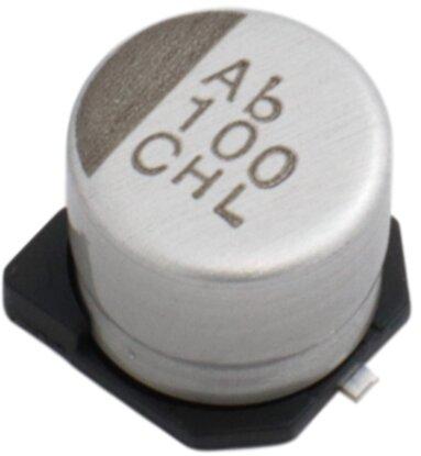 United Chemi Con-EMHL160ARA101MF61G Kondensator, Aluminium Cap Aluminum Lytic 100uF 16V 20% (6.3 X 5.8mm) SMD 1.2 Ohm 0.11A 2000h 125°C T/R Automotive AEC-Q200