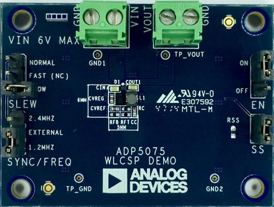 Analog Devices-ADP5075CB-EVALZ Power Management Development Boards and Kits ADP5075 DC to DC Converter and Switching Regulator Chip 5V Output Evaluation Board