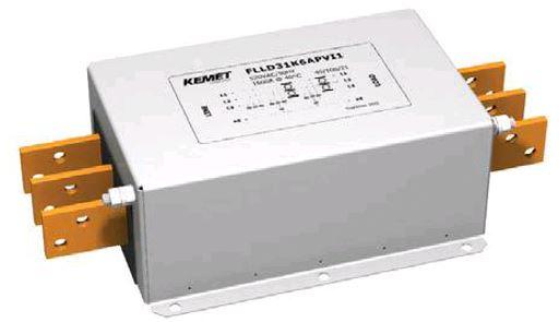 KEMET Corporation-FLLD3100AMHT6 Starkstromleitungsfilter Power Line Filter EMI 50Hz/60Hz 100A 530VAC Terminal Block Chassis Mount