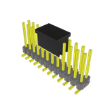 Conn Unshrouded Header HDR 24 POS 2.54mm Solder ST Top Entry SMD T/R
