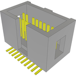 Conn Shrouded Header (4 Sides) HDR 20 POS 1.27mm Solder ST SMD Tube