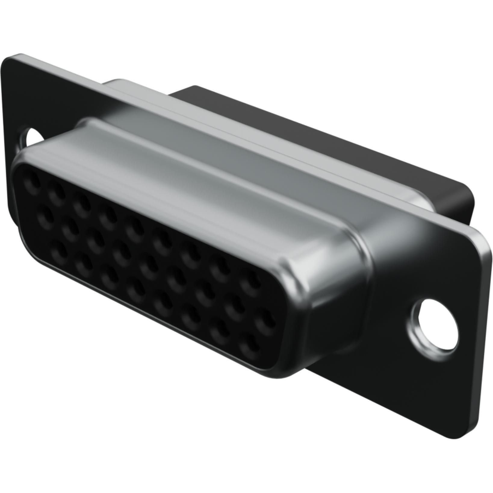 Molex-1731130074 Steckverbinder, D-Sub Conn D-Sub F 26 POS 1.98mm Crimp ST Panel Mount 26 Terminal 1 Port Tray