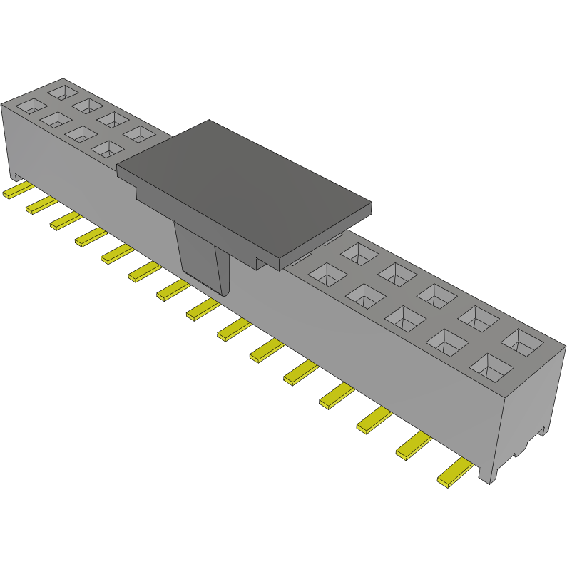 Samtec-MMS-115-02-F-DV-P Steckverbinderleisten und Leiterplattenbuchsen Conn Socket Strip SKT 30 POS 2mm Solder ST Top Entry SMD Tube