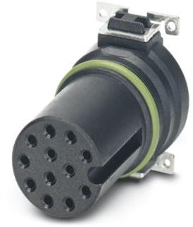 PHOENIX CONTACT-1411995 Sensor Accessories Flush-type connector, 12-position, Socket, straight, M12, A - standard, PCB mounting, SMD