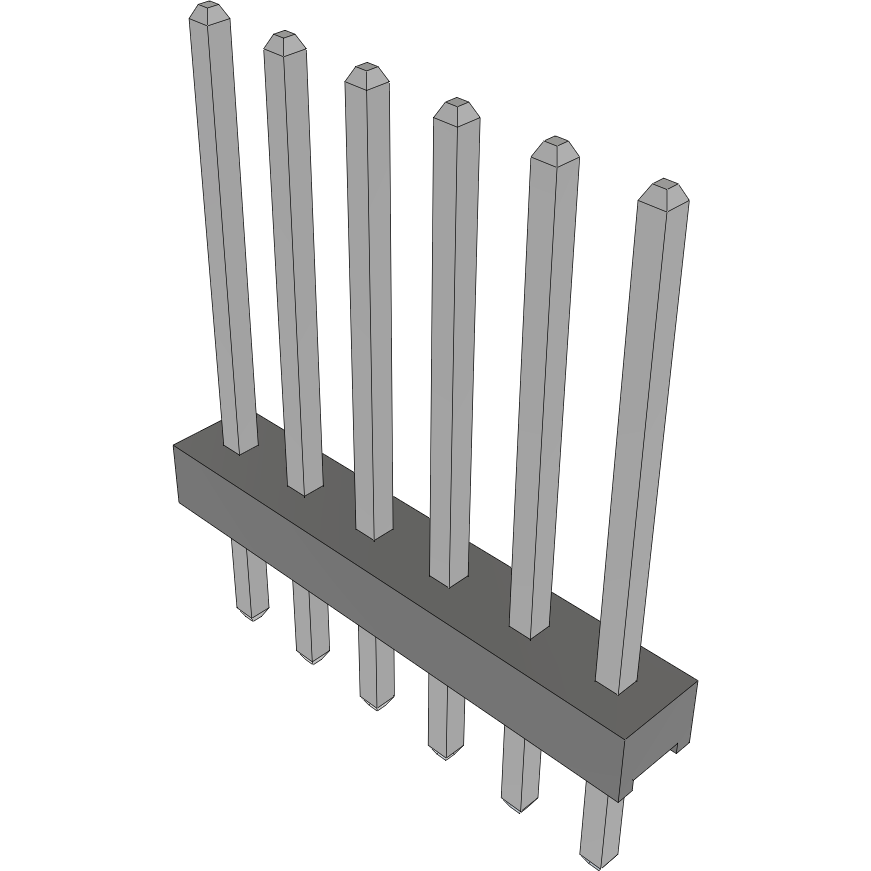 Samtec-MTMM-106-10-T-S-370 Cabezales del conector y receptáculos PCB Conn Unshrouded Header HDR 6 POS 2mm Solder ST Top Entry Thru-Hole Bulk