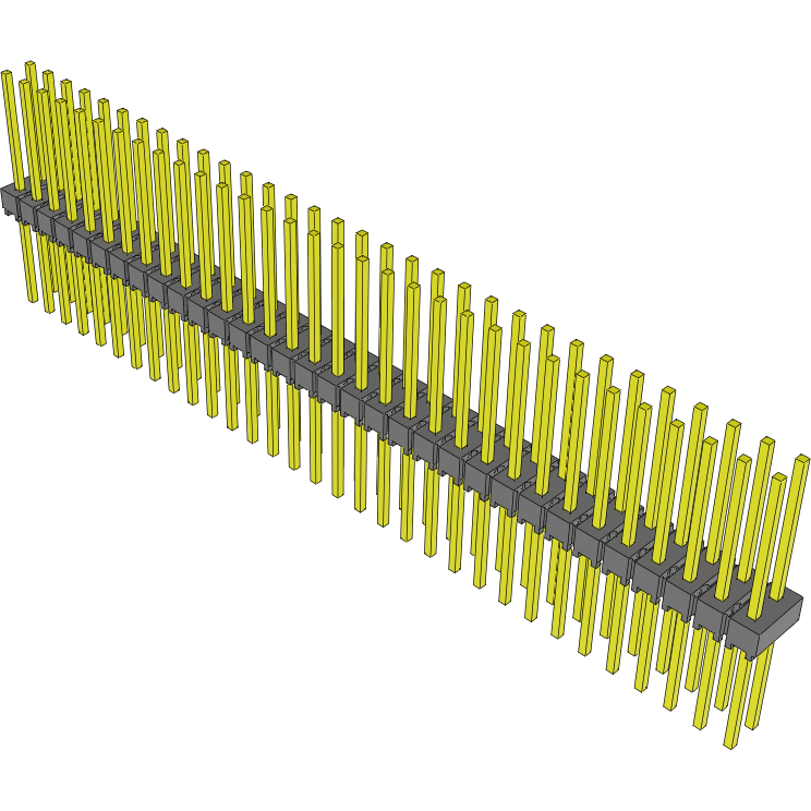 Samtec-HMTSW-132-11-G-D-455 Steckverbinderleisten und Leiterplattenbuchsen Conn Unshrouded Header HDR 64 POS 2.54mm Solder ST Top Entry Thru-Hole Bulk