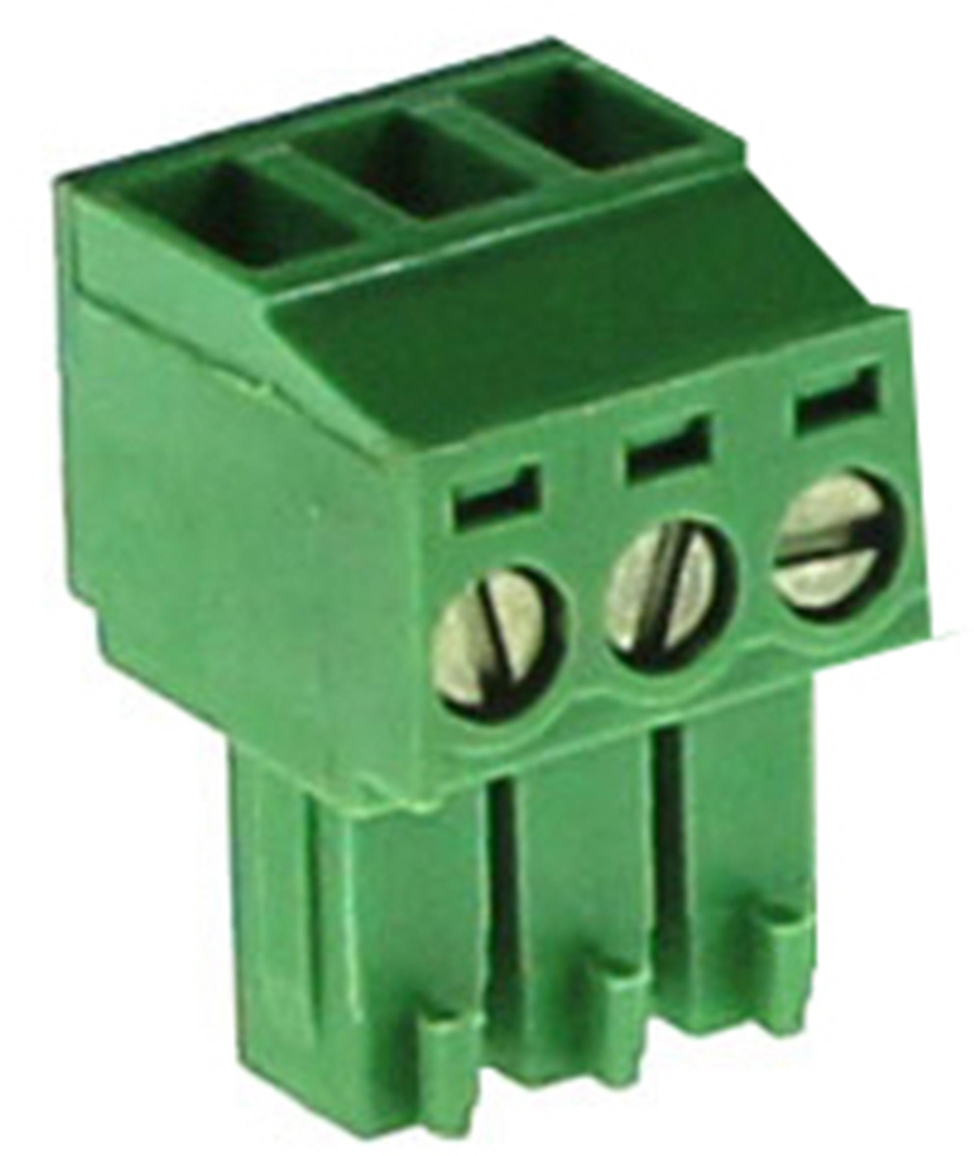 CamdenBoss Ltd-CTB92HE/3 Blocchi terminali connettore Conn Terminal Block F 3 POS 3.81mm Screw RA Cable Mount 10A