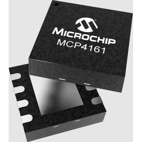 Microchip Technology-MCP4161-103E/MF Digitalpotenziometer Digital Potentiometer 10kOhm 256POS Non-Volatile Linear Automotive 8-Pin DFN EP Tube
