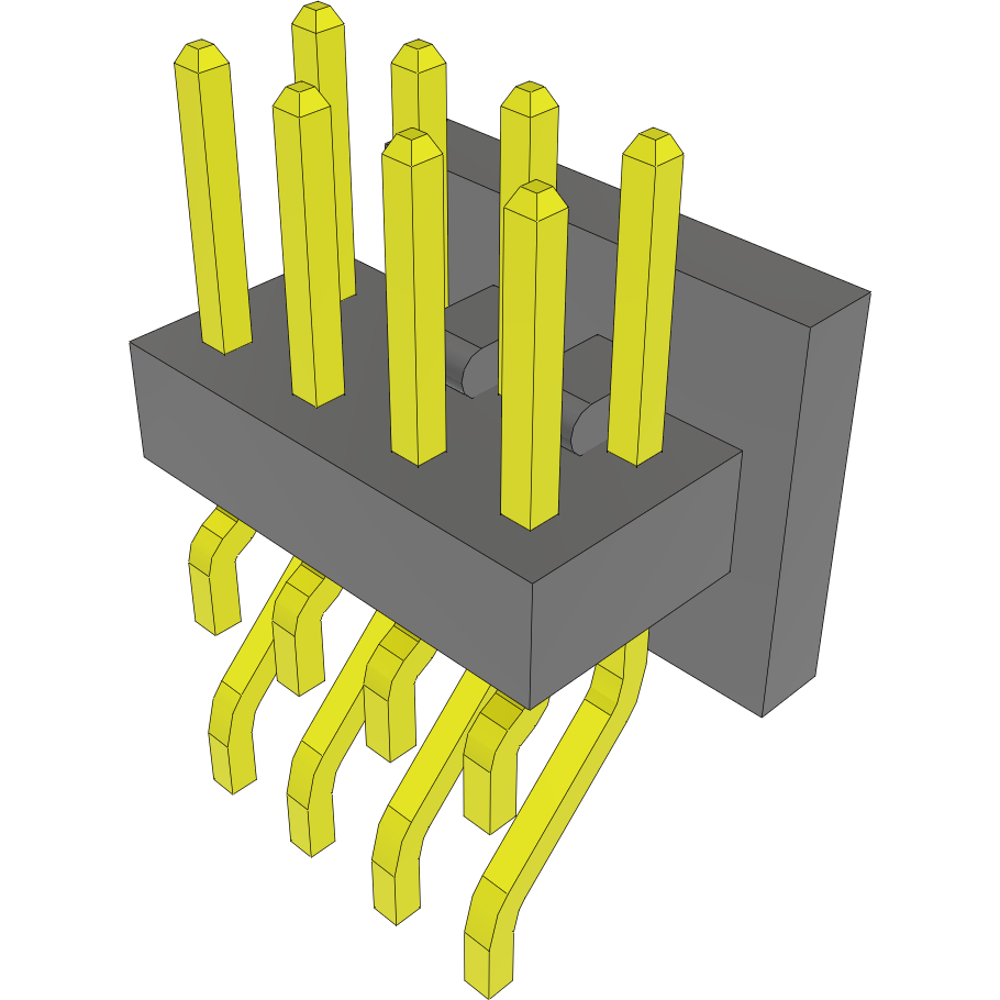 Samtec-MMT-104-02-F-DH-P-TR Steckverbinderleisten und Leiterplattenbuchsen Conn Unshrouded Header HDR 8 POS 2mm Solder RA Side Entry SMD T/R