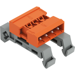 Double Pin Header, DIN-35 Rail Mounting, Pin spacing 5.08 mm, 4-pole