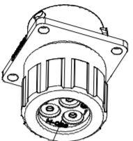 Amphenol-RTS014N3SHEC03 Steckverbinder, rund Conn Circular SKT 3 POS Crimp ST Flange Mount 3 Terminal 1 Port Bag