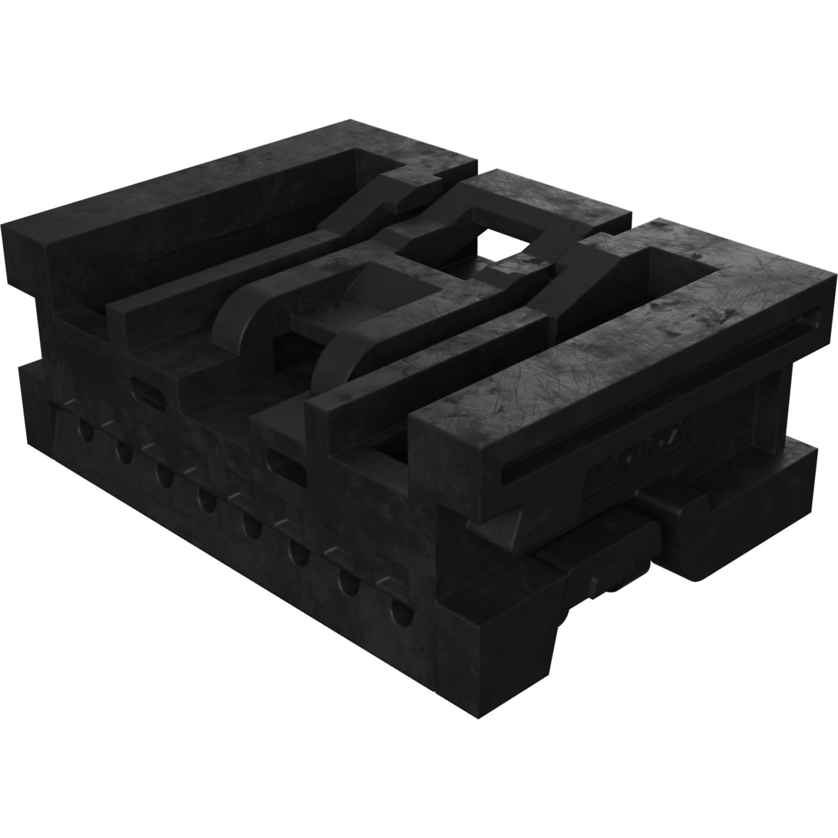 Molex-347910080 分立接线罩连接器 Conn Housing RCP 8 POS 2mm Crimp ST Cable Mount Black Mini50™ Bag