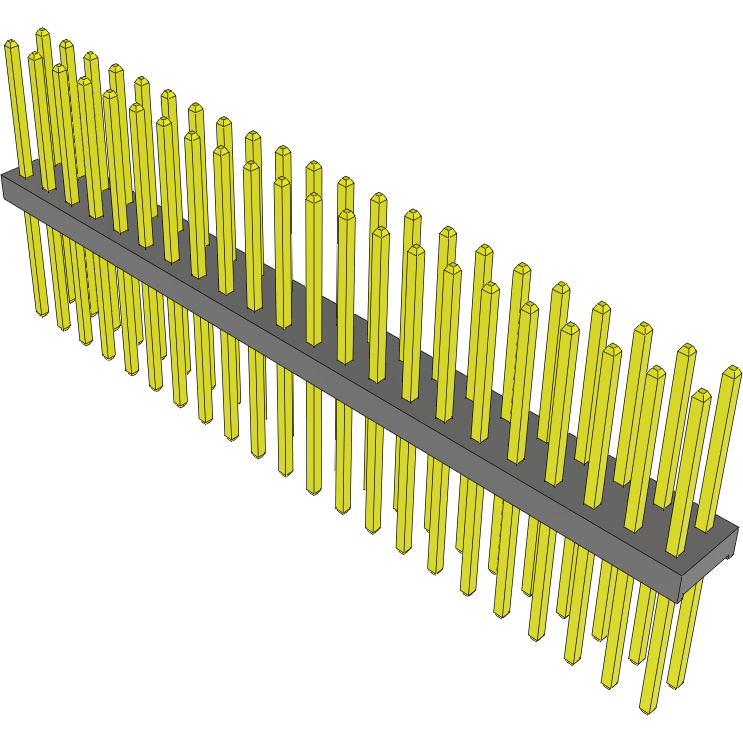 Samtec-MTMM-122-13-G-D-310 Steckverbinderleisten und Leiterplattenbuchsen Conn Unshrouded Header HDR 44 POS 2mm Solder ST Top Entry Thru-Hole Bulk