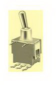 knitter-switch-ATE1D Switch Toggle Switch Toggle ON ON SPDT Round Lever PC Pins 0.05A 48VAC 48VDC 0.4VA PC Mount