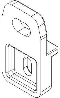 Hammond Manufacturing-MF0060 null Polycarbonate Mounting Feet Kits (Sets Of 4), Light Gray Color, For Rp Series Enclosure