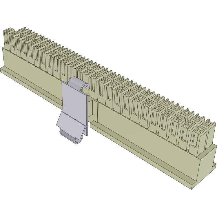 Samtec-IPD1-25-D-P-M Custodia filo connettore dedicato Conn Housing RCP 50 POS 2.54mm Crimp ST Cable Mount White Mini Mate® Tube