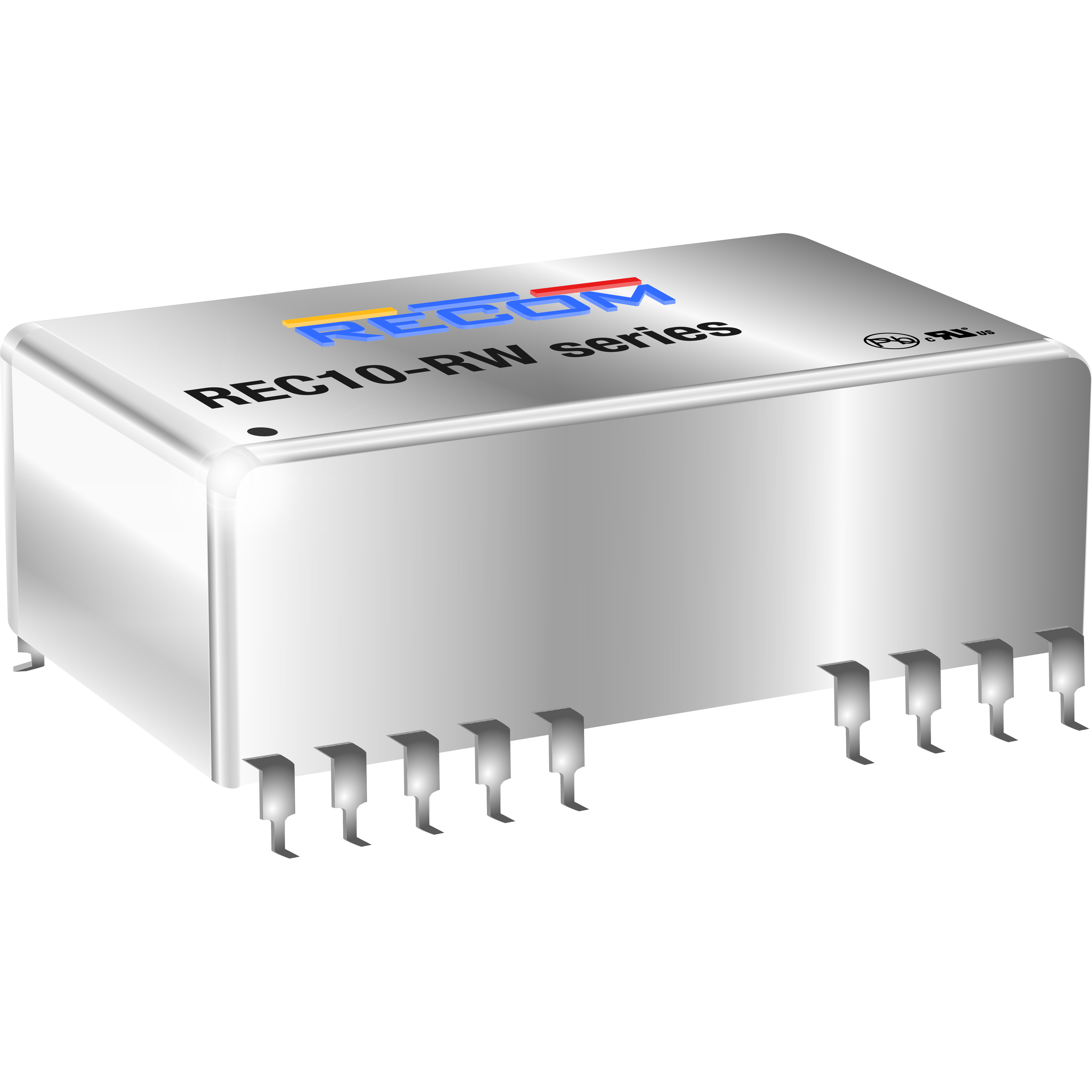 RECOM Power-REC10-2405SRWZ/H2/A/M/SMD DC/DC-Wandler und Spannungsreglermodul Module DC-DC 24VIN 1-OUT 5V 2A 10W Medical 18-Pin Metal DIP SMD Tube